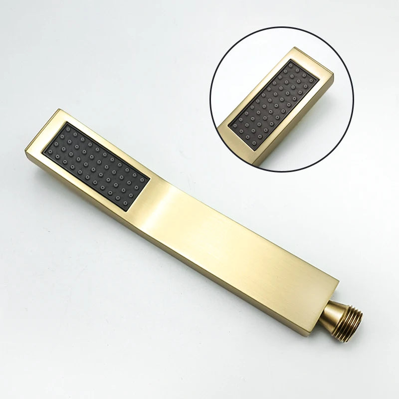 Pommeau de Douche à Main Or Brossé