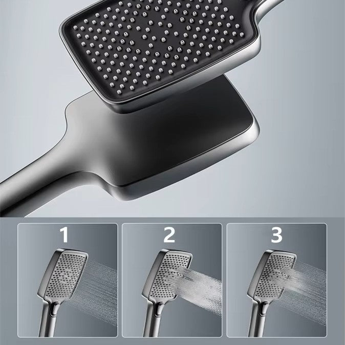 Colonne de Douche Thermostatique LED avec Panneau Verre