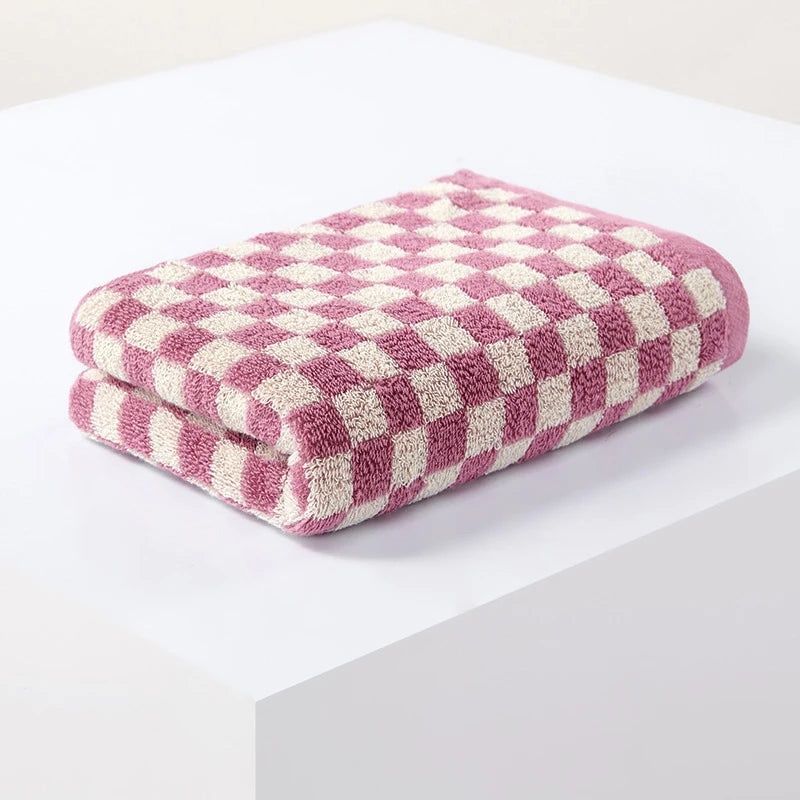 Serviette de Bain en Coton Motif Jacquard