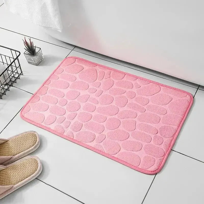 Tapis de Douche Antidérapant Effet Galets