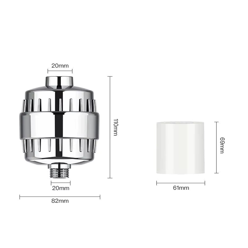 Filtre Anti-Calcaire Douche Multi-Couches