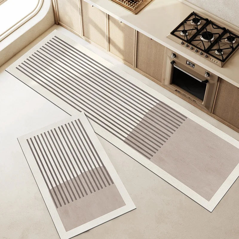 Tapis de Cuisine Absorbant Antidérapant Moderne