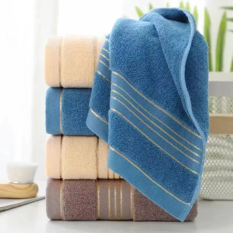 Serviette Visage Éponge Jacquard – 4 Coloris 34x74cm
