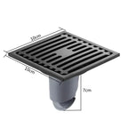Bonde de Douche Carrée Inox 10x10 cm Anti-Odeur