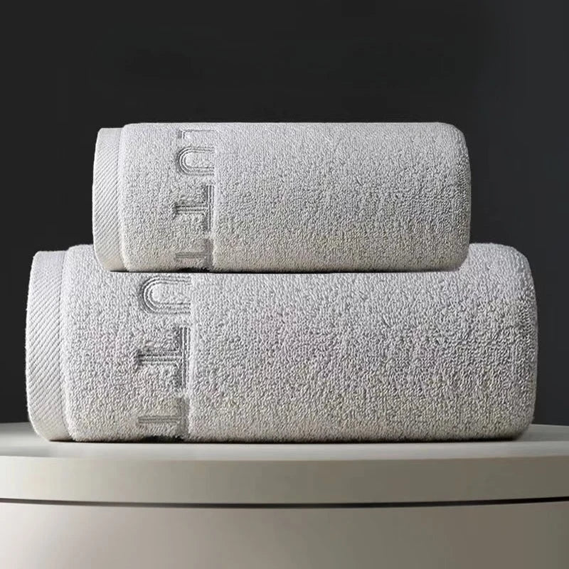 Set de Serviettes de Bain en Coton Peigné