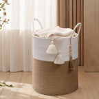 Panier à Linge Corde Coton Grande Capacité