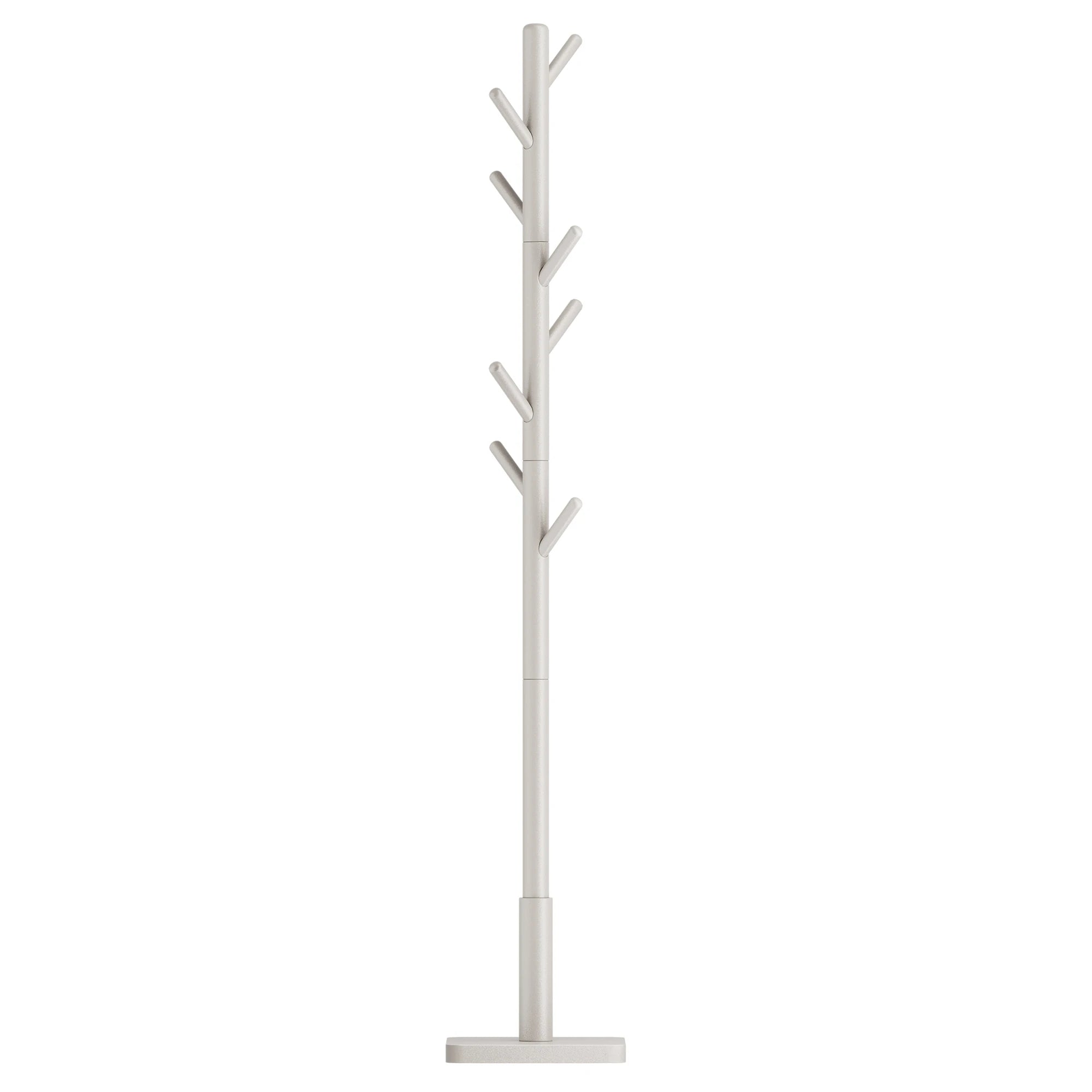 Porte-serviette sur pied en bois massif | 8 crochets réglable 3 hauteurs