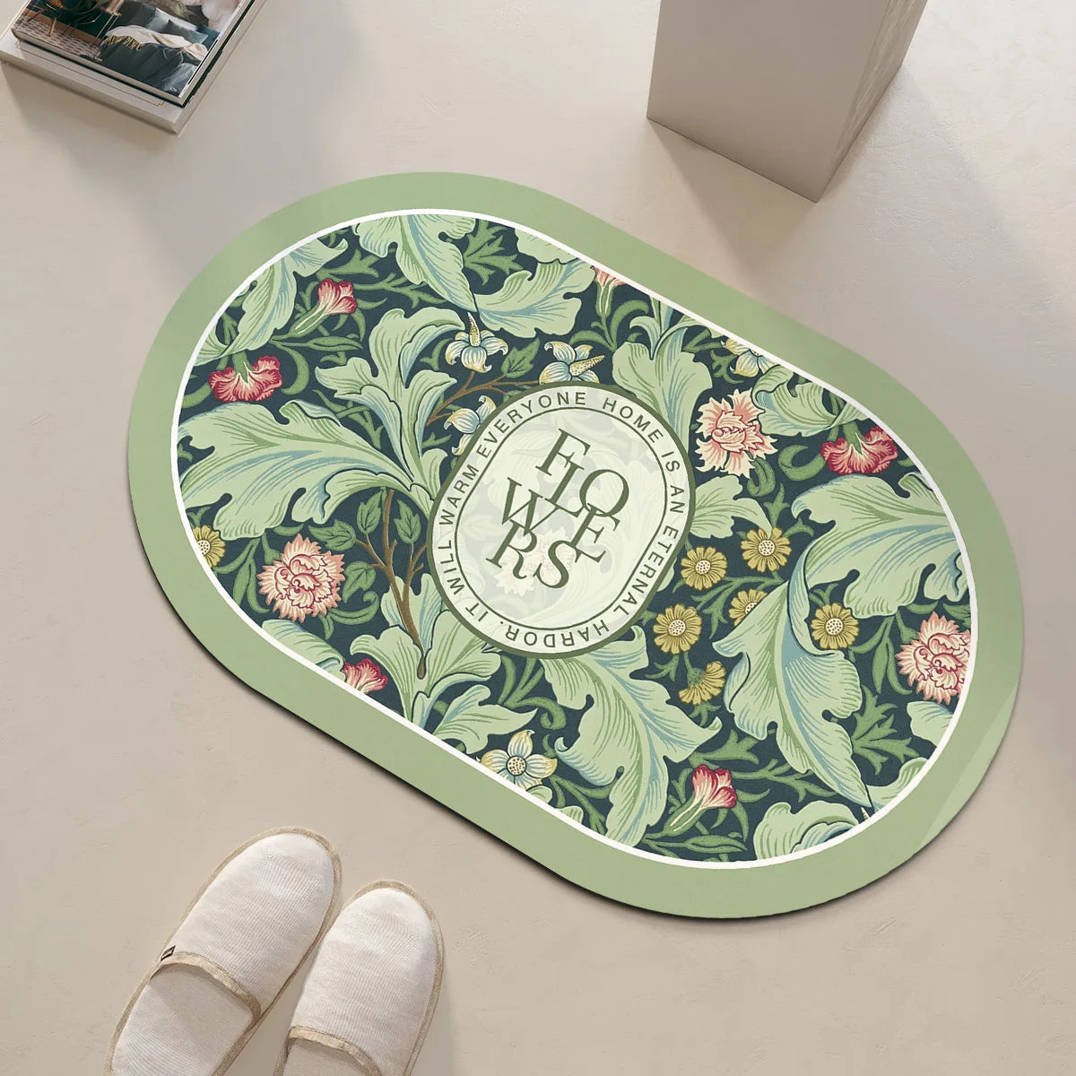 Tapis de Douche Antidérapant Floral