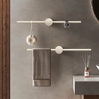 Porte-serviette mural en laiton – Design épuré, plusieurs finitions