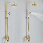 Colonne de douche rétro en laiton finition antique