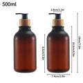 Distributeur de Savon Effet Givrée Rechargeable 500ML Lot de 2
