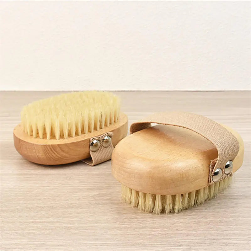 Brosse Corps Bois Exfoliante Main