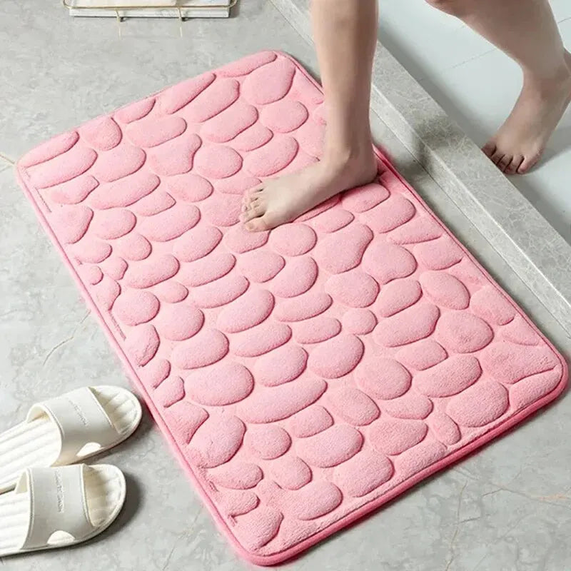 Tapis de Douche Antidérapant Effet Galets – 7 Coloris