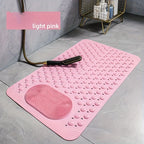 Tapis de Douche Antidérapant en PVC Rectangulaire