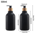 Distributeur de Savon Effet Givrée Rechargeable 500ML Lot de 2