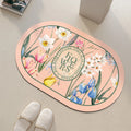 Tapis de Douche Antidérapant Floral