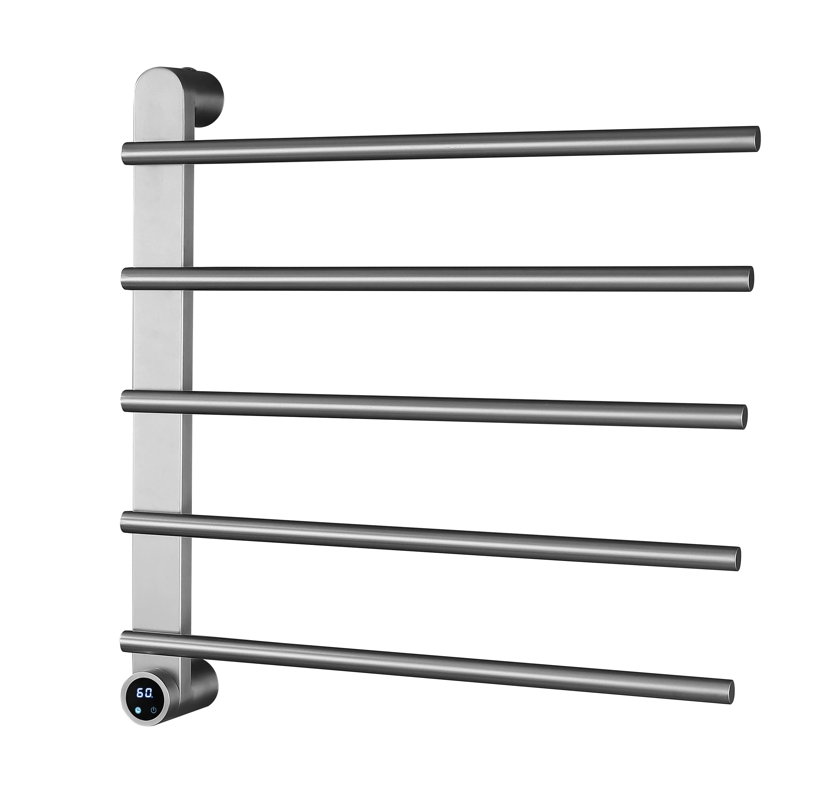 Sèche-Serviette Électrique Mural en Acier Inoxydable avec Contrôle Tactile