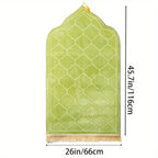 Tapis Épais Imprimé en Polyester – Forme Irrégulière avec Franges