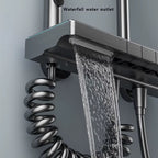 Colonne de Douche Thermostatique LED avec Panneau Verre