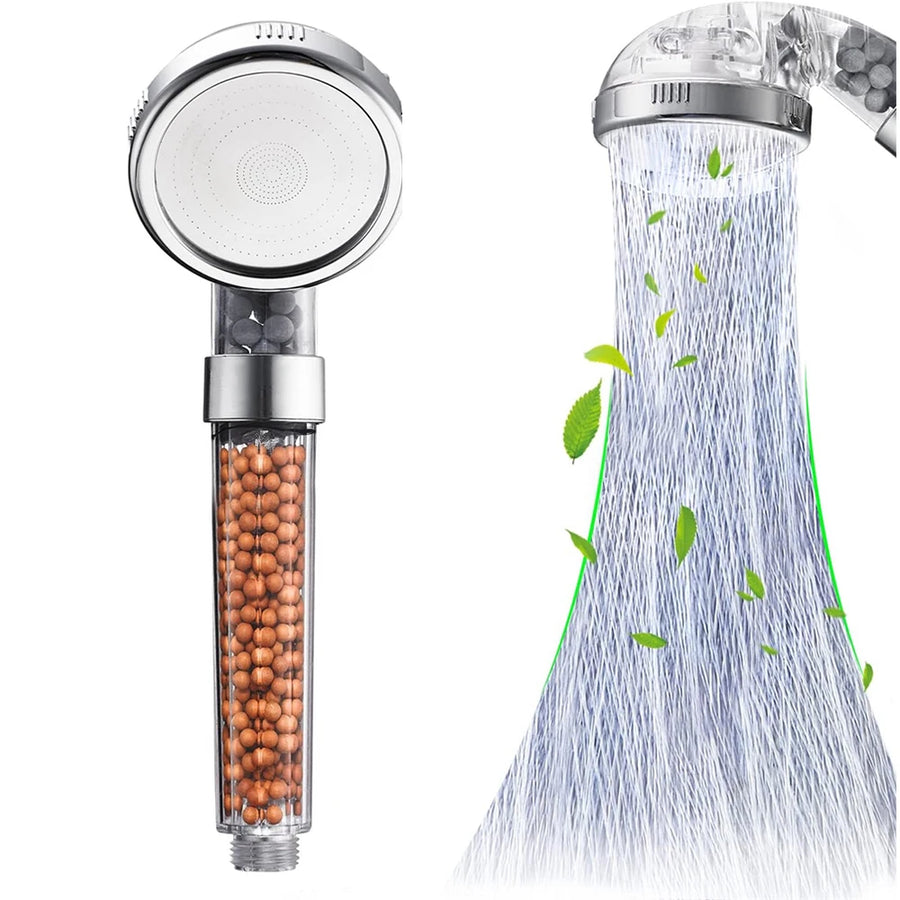 Pommeau de Douche Filtrant Haute Pression à Main — Kit Complet ou Recharge Filtre