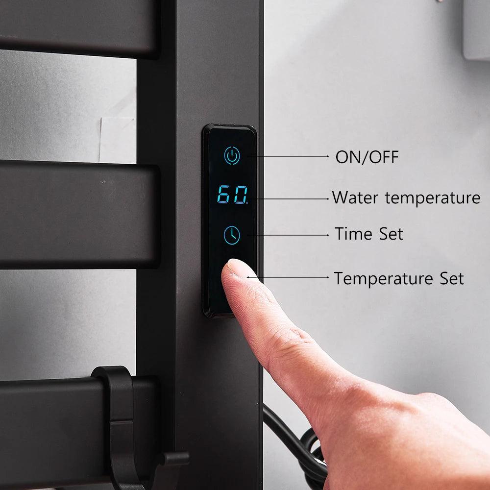 Sèche-Serviette Électrique Mural avec Écran Tactile