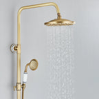 Colonne de douche rétro en laiton finition antique