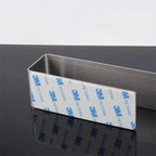 Porte-serviette mural sans perçage en acier inoxydable | Barre simple adhésive