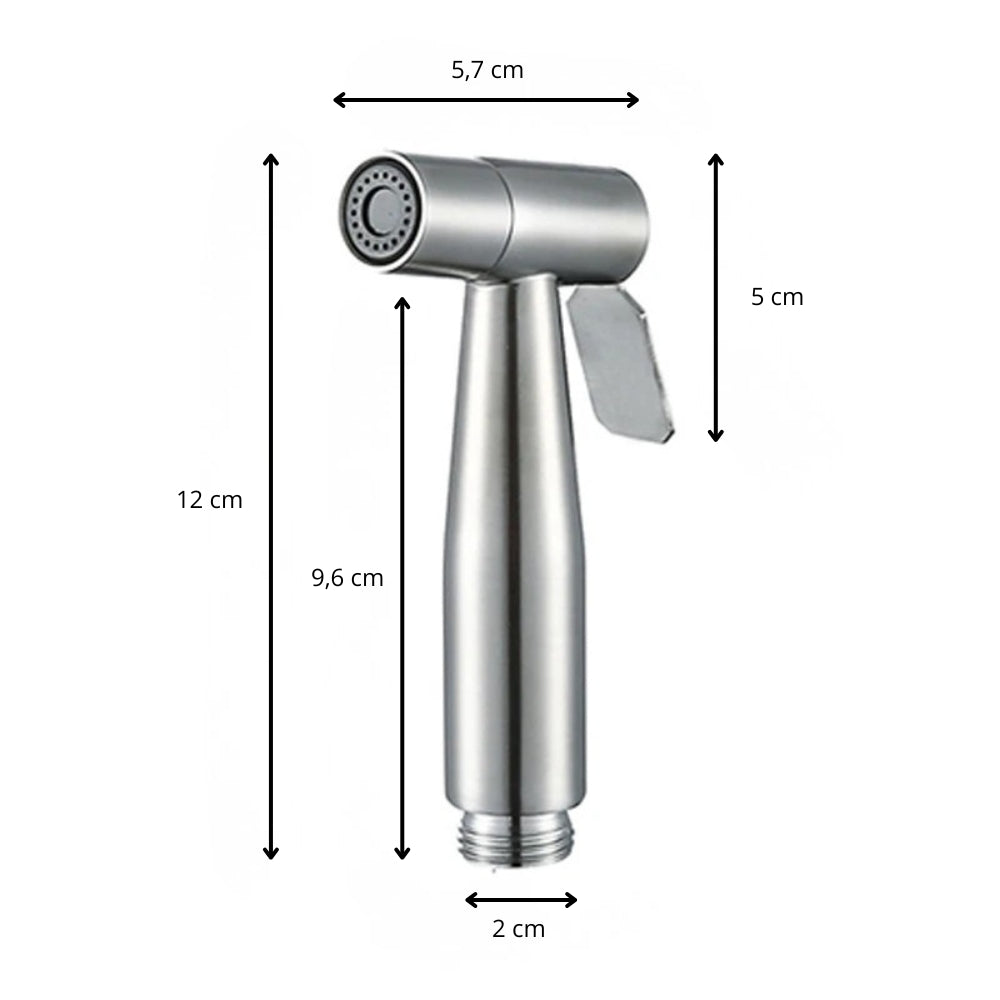 Pommeau de Douche à Main en Acier Brossé