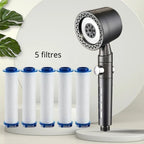 Pommeau de Douche Filtrant Haute Pression 5 Modes