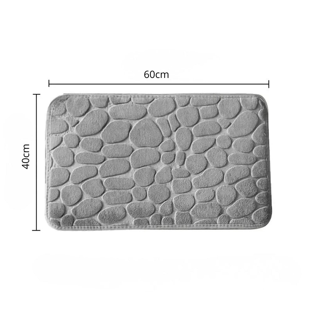 Tapis de Douche Antidérapant Effet Galets