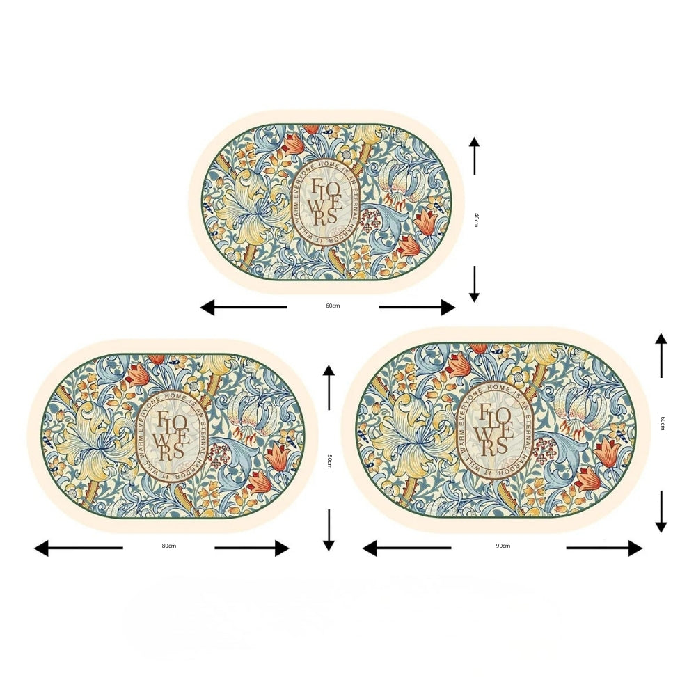 Tapis de Douche Antidérapant Floral