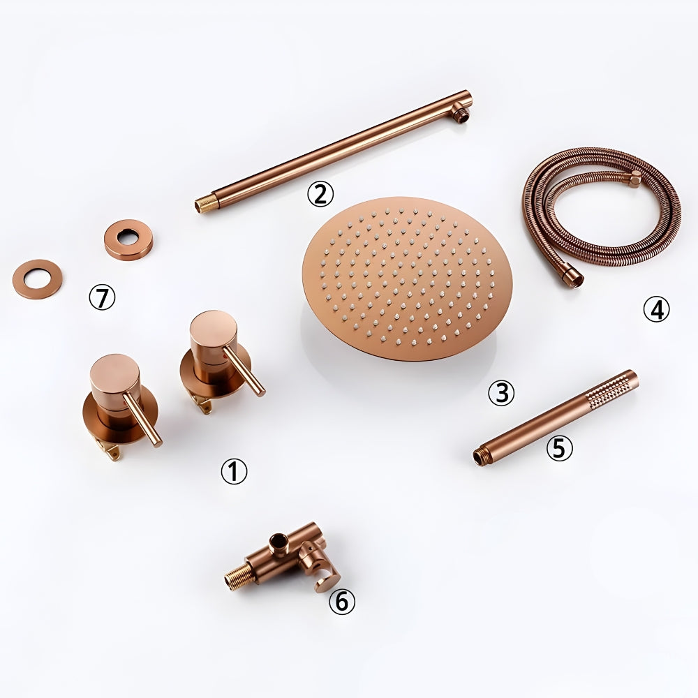 Colonne de Douche Encastrée Laiton