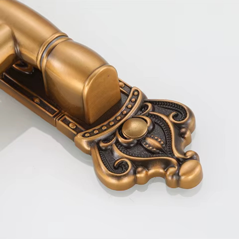 Porte-serviette mural pivotant bronze antique 2 à 5 barres