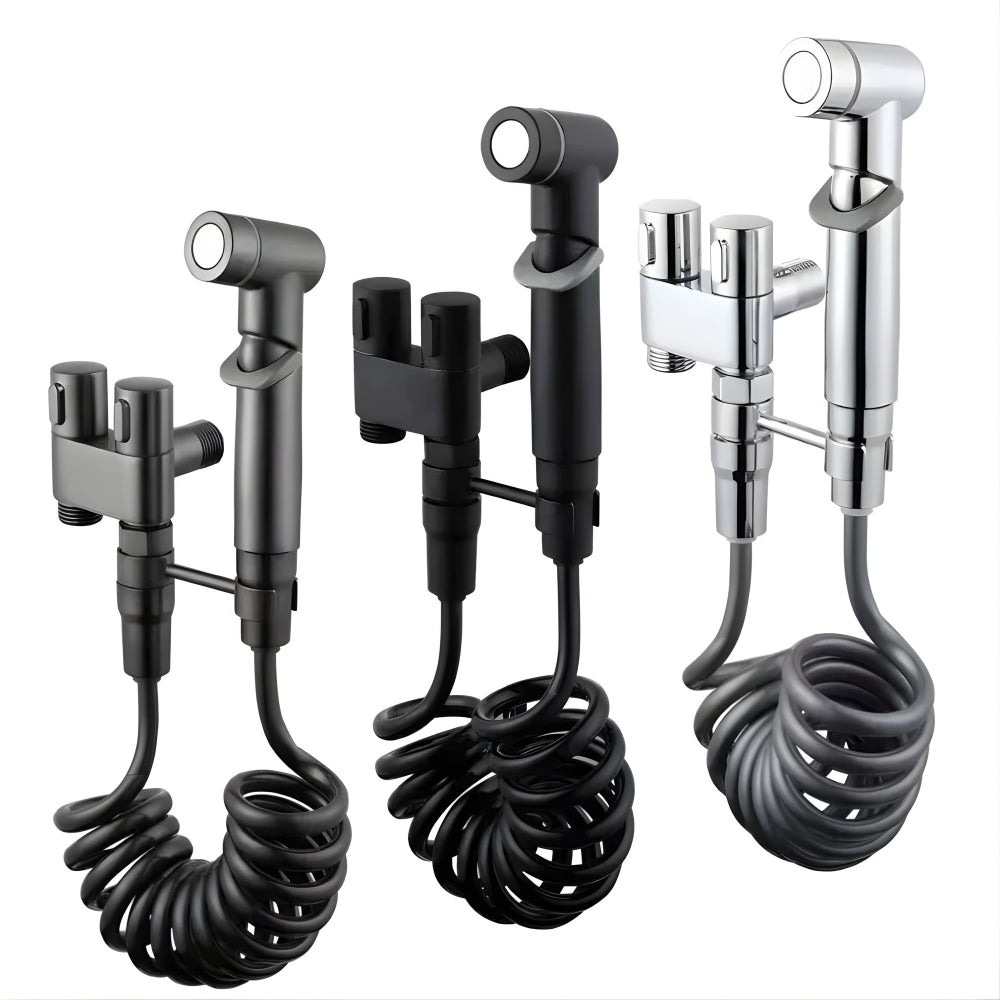 Douchette WC avec Vanne Double Sortie – Kit Bidet à Main