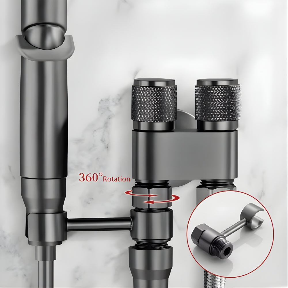 Douchette WC avec Vanne Double Sortie – Kit Bidet à Main