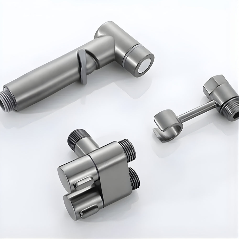 Douchette WC avec Vanne Double Sortie – Kit Bidet à Main