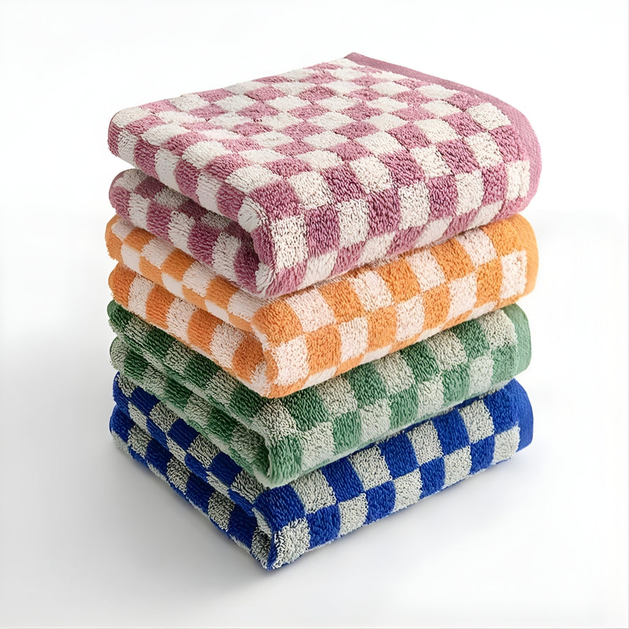 Serviette de Bain Coton Motif Jacquard – Set ou Seule