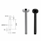 Colonne de Douche Encastrée Minimaliste en Laiton