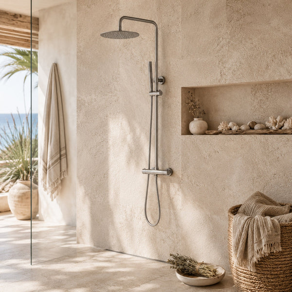 Colonne de Douche Stellia – Nickel Brossé