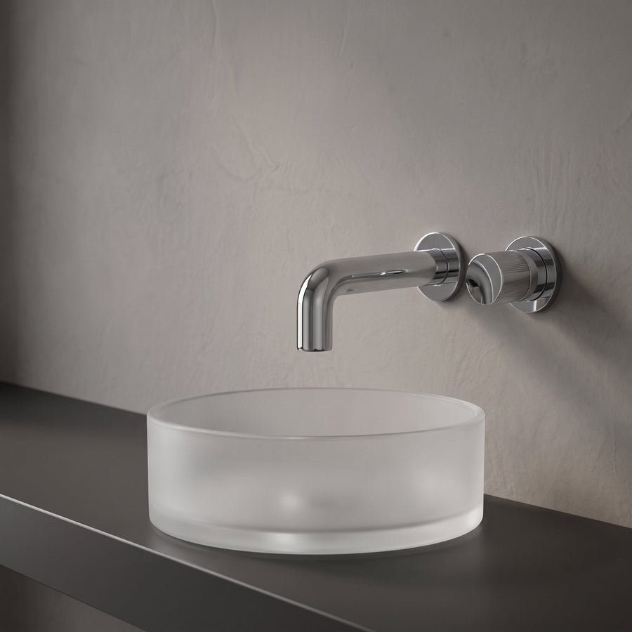 Robinet Mural Muro Chrome Laiton — Mitigeur Encastrable Moleté