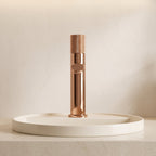 Robinet lavabo Runa or rose poli 216 mm monté sur vasque, vue de face