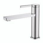 Robinet lavabo Solea chrome modèle court sur fond blanc