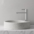 Robinet lavabo Solea chrome sur une vasque à poser