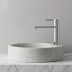 Robinet lavabo Solea chrome sur une vasque à poser