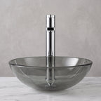 Robinet lavabo Solea chrome, vue d'ensemble du plan de vasque