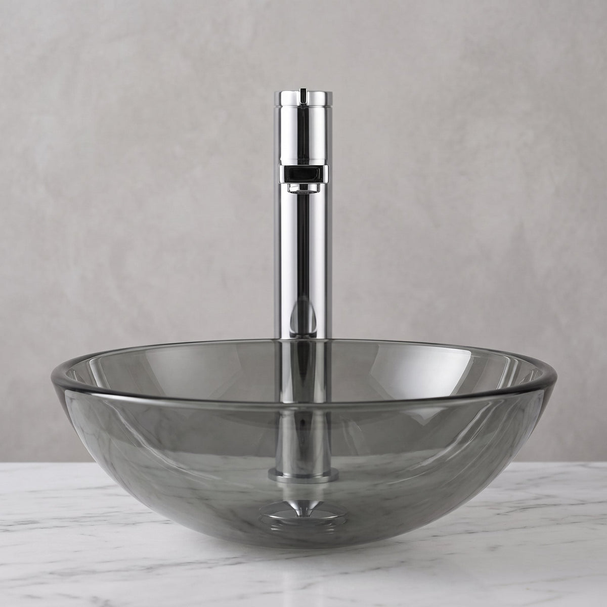 Robinet lavabo Solea chrome, vue d'ensemble du plan de vasque