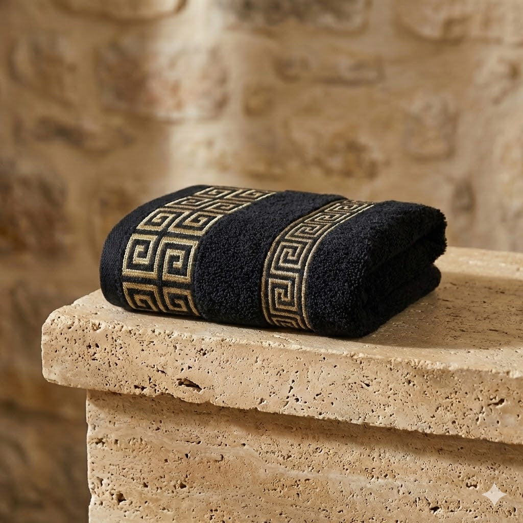 Set de Serviettes de Bain en Coton Peigné