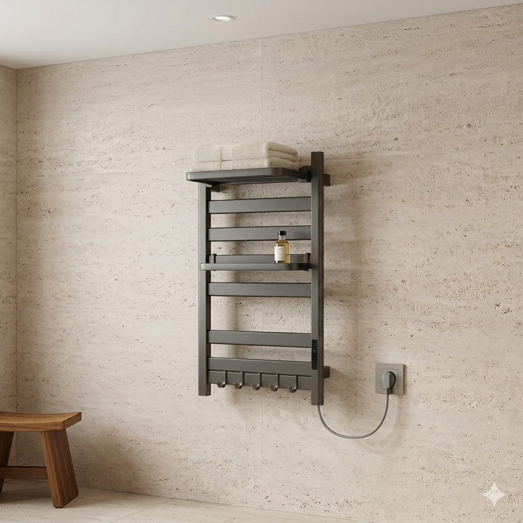 Sèche-Serviette Électrique Mural avec Écran Tactile