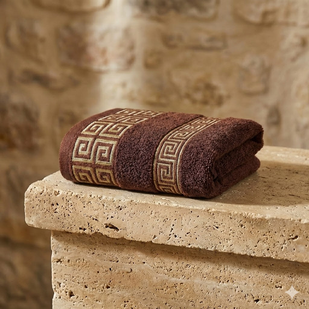 Set de Serviettes de Bain en Coton Peigné