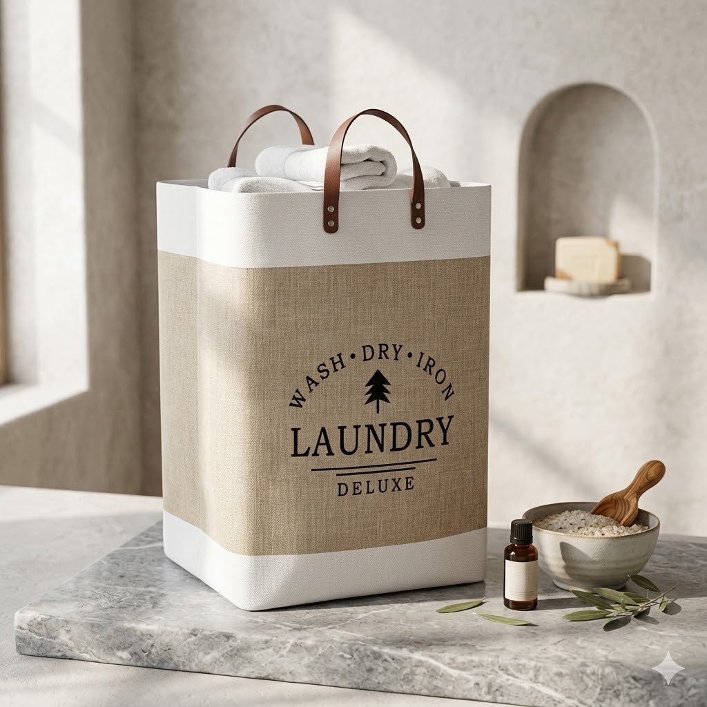 Panier à Linge Tissu Pliable Grande Capacité